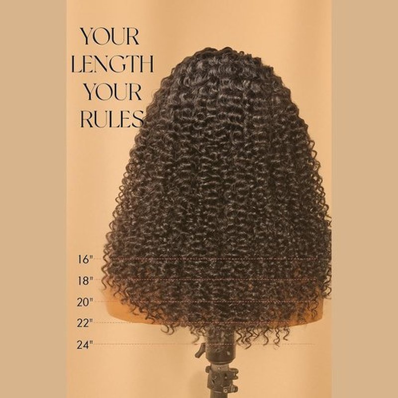SHSVAW V Part Wig Human Hair Kinky Curly 18 Inch Glueless No Leave Out Upgrade U Part Wigs Afro Curly for Black Women Beginner Friendly Brazilian Virgin Hair Wig Natural Black Color 180% Density