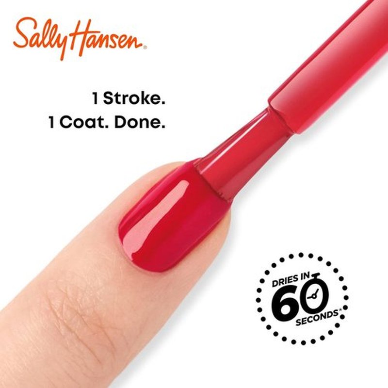 Sally Hansen Insta-Dri Holo-Glow Nail Polish - Quick Dry, Streak-Free Shine | Holographic Light Grey | 101 Shine Bright