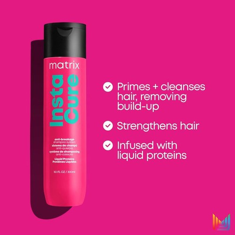 Matrix Instacure Anti-Breakage Shampoo - Strengthens & Balances Damaged Hair | Reduces Frizz & Breakage