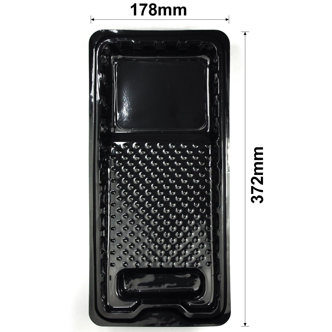 Great Andrew Jumbo Paint Roller Tray Liner 4 Inch, 12 PCS Disposable Small Plastic Paint Trays Liners Perfect for Smaller Projects, DIY Painting etc. (Black)