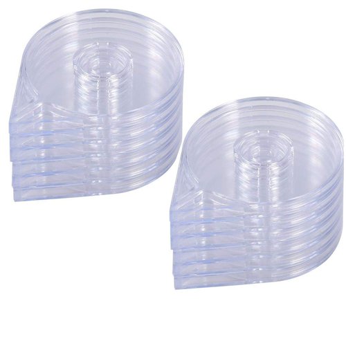 12Pcs Empty Nail Art Striping Tape Line Case Tools Sticker Box Holder Nail Art Tape Roller Dispenser for Easy Use DIY Sticker Nail Design Manicure Tool, Clear