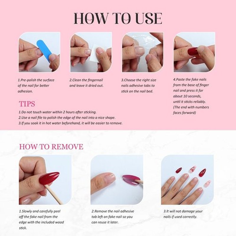 Flower Press on Nails - Long Square Handmade Press on Nails Thick Acrylic and Muti-Layer Gel False Nails 3D Floral Stick on Nails Leopard French Tip Fake Nails for Women DIY Art Decor (S)