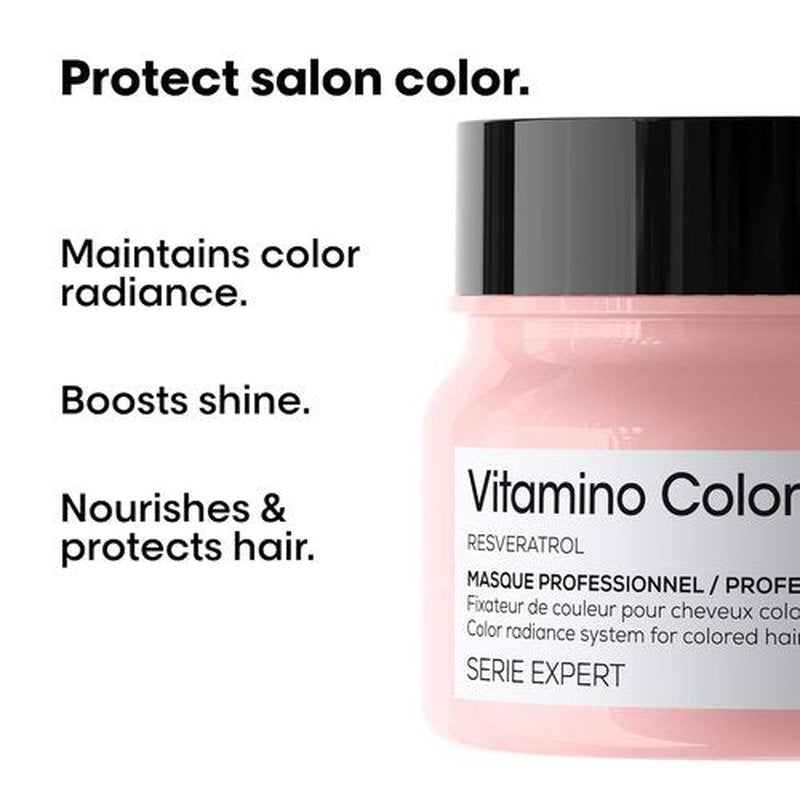 L'Oréal Professionnel Vitamino Color Hair Mask - Protects Hair Color, Enhances Shine & Moisturizes