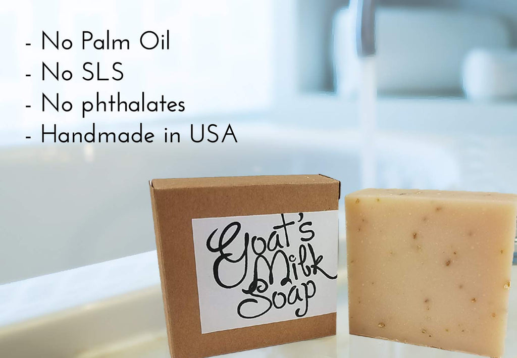 Missamé Handmade Fresh Goat's Milk Bar Soap, Olive Oil Based With Organic Shea Butter (Lavender Mint, 3 bars Economy Pack)
