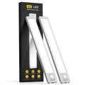 Under Cabinet Lighting, 14.7" Rechargeable Motion Sensor Light Indoor, 2 Pack Magnetic Dimmable Closet Lights, Wireless Under Counter Lights for Kitchen, Stairs,Hallway