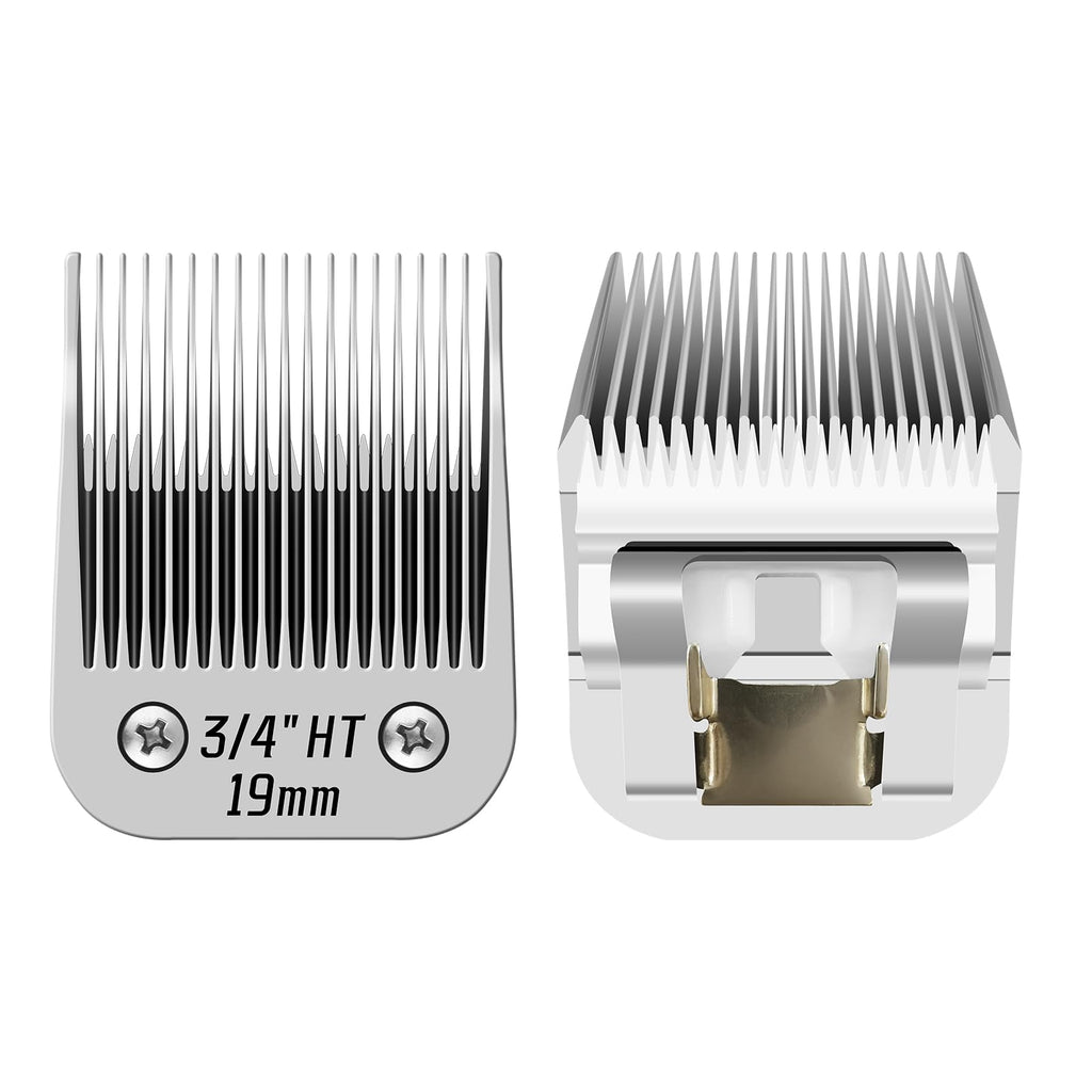 HONGNAL 3/4" HT（63980） Blade Dog Grooming Clipper Replacement Blades Compatible with Andis Dog Clippers,Detachable Stainless Steel Blade,Size-3/4 HT, Cut Length 3/4-Inch