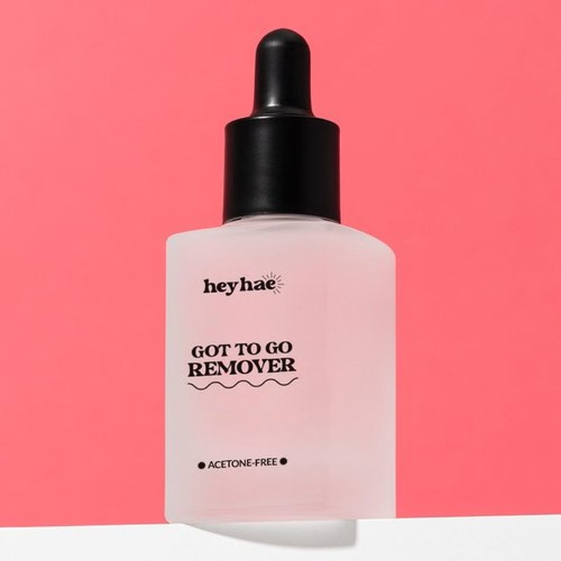 Heyhae Got To Go Remover - Semi-Cured Gel Nail Strip Remover | Non-drying Hypoallergenic Solution | Gentle and Moisturizing Acetone Free Formula