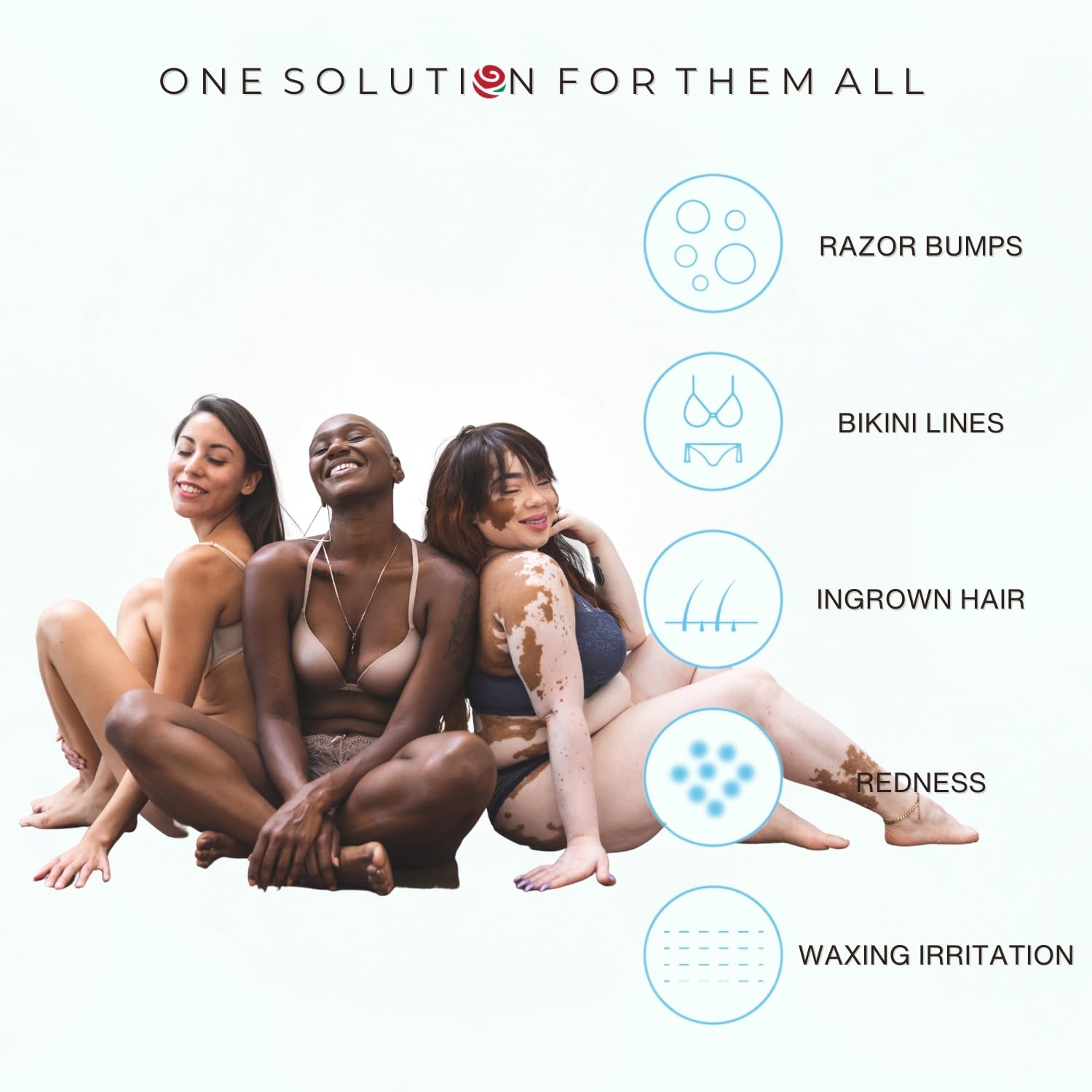 Razor Bump Treatment for Bikini Area (Made in USA)- Ingrown Hair Serum for Women & Men w/ Dark Spot Corrector for Pubic & Underarms Area-Say Bye to Razor Burns w/ Ingrown Hair Treatment