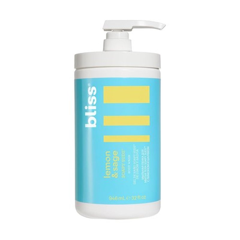 Bliss Soapy Suds Body Wash - Gentle Lemon & Sage Formula - 32 Fl Oz - Hydrating & Paraben-Free