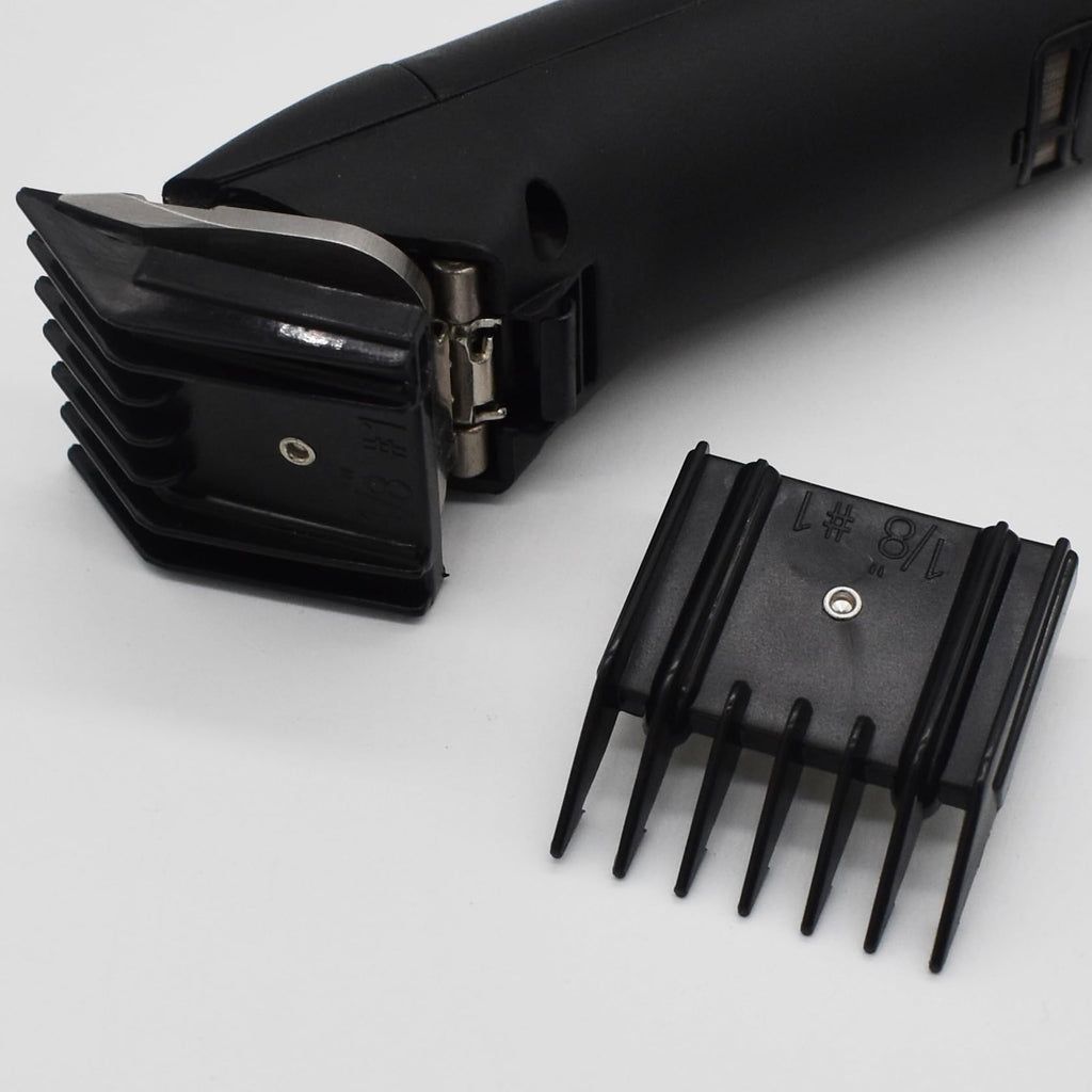 Professional A5 Style Animal Hair Clipper Attachment Guard Guide Cutting Combs 76926-900, Compatible with Oster Classic 76 A5 Andis AG BG Wahl KM Pet Groomers (Black, #1-1/8")