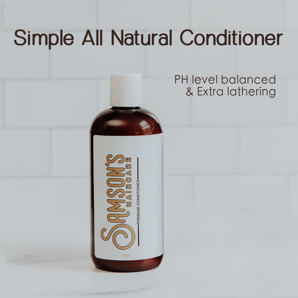 SAMSON'S HAIRCARE Daily Nourishing Conditioner, Paraben & Silicon-FREE Safe Ingredients, For Daily Use, Skin and color safe PH level, 12 oz.