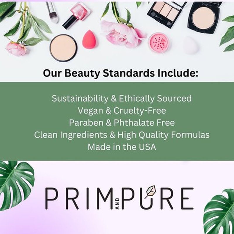 Prim and Pure Kids Makeup Gift Set - Stencil, Makeup Eyeshadow Bioglitter Lip Gloss and Cosmetic Bag Mirror Makeup Brush Accessories (Mermaid Blue)