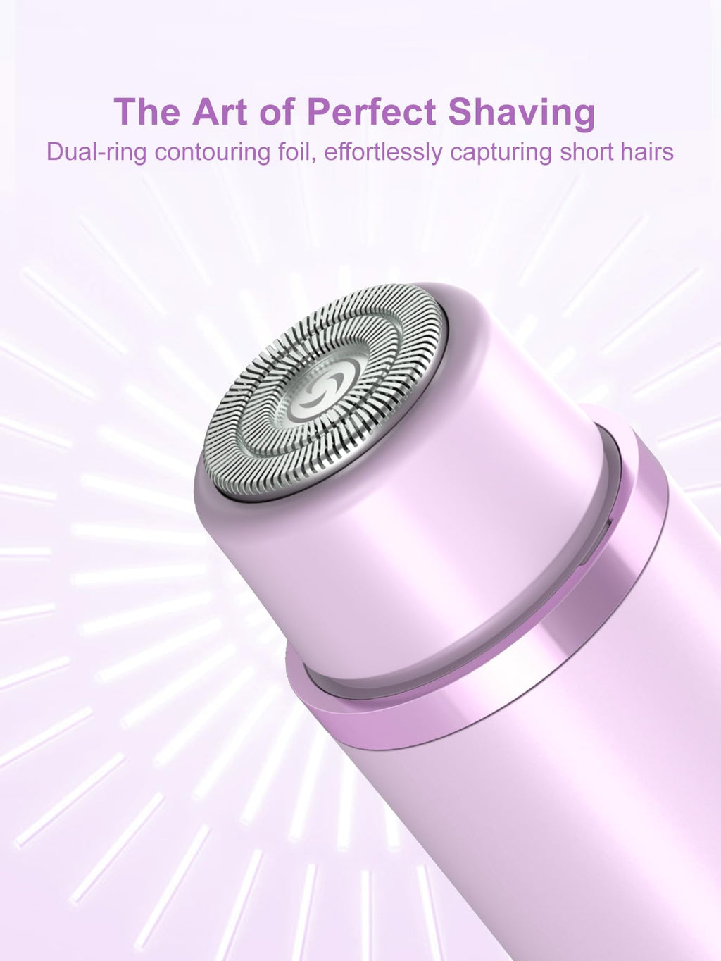 Joigivit 2 in 1 Bikini Trimmer for Women Dual Head Shaver Electric Razors Lady Pubic Hair, Ipx7 Waterproof Bikini Underarm Arms Leg Face Body