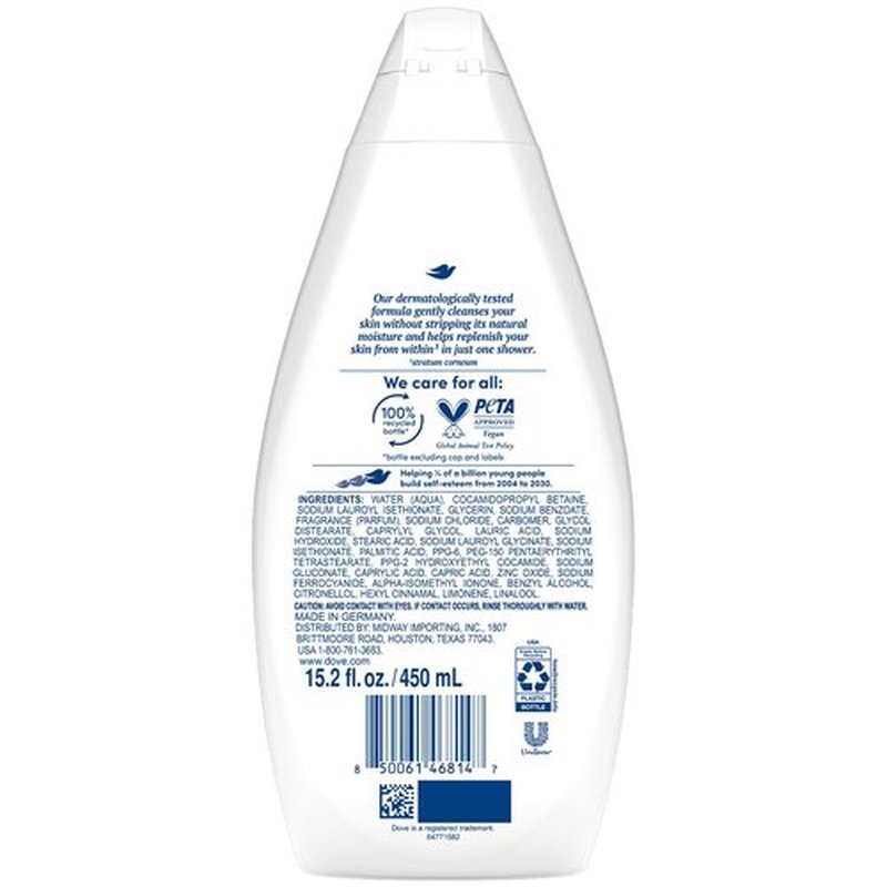 Dove Body Wash, Silky Velvet 2-Pack – Luxurious Moisturizing Cleanser for Smooth, Soft Skin, 15.22 Oz Ea