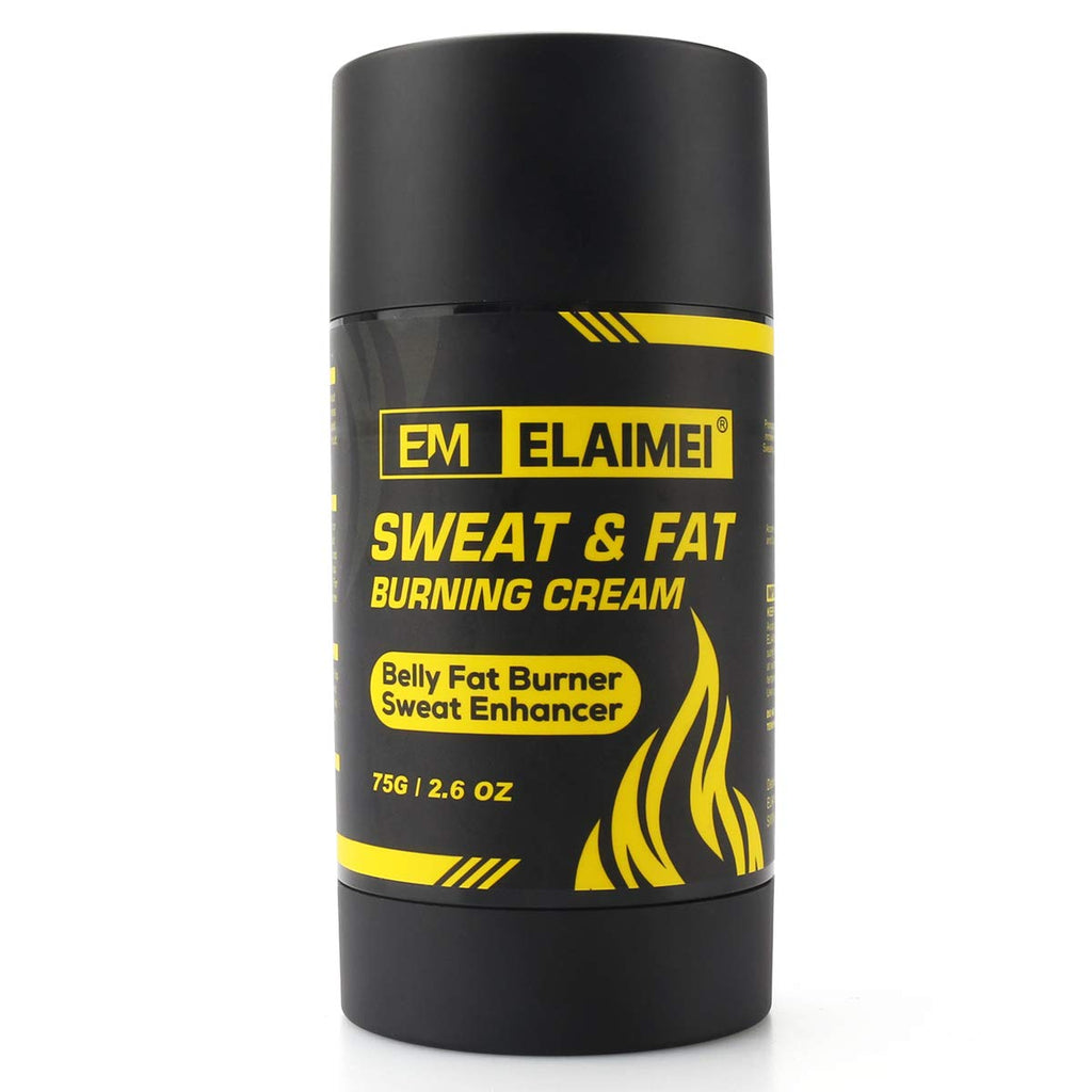 ELAIMEI Fat Burning Sweat Cream, Weight Loss Workout Enhancer Hot Gel for Belly, Slimming/Anti Cellulite Cream for Tummy for Body for Women and Men, Deep Tissue Massage & Muscle (1 pack)