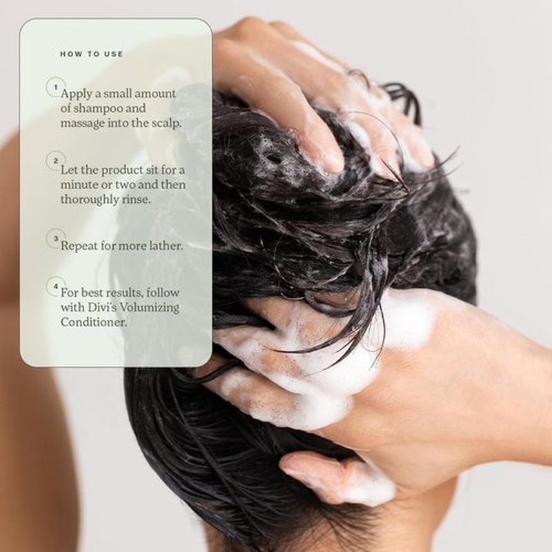 Divi Volumizing Shampoo for Women and Men - Lightweight Volume Shampoo for Fine Hair - Formulated to Cleanse, Nourish and Balance the Scalp - Travel Size, 2oz