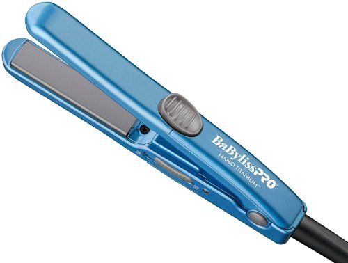 BaBylissPRO Nano Titanium Mini Flat Iron - Perfect for Travel & Quick Touch-Ups | ½” Size
