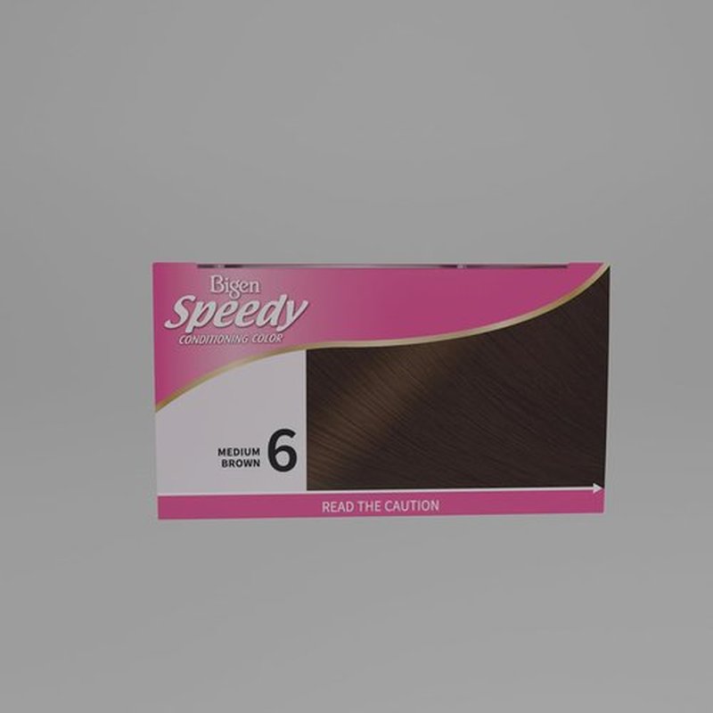 Bigen Speedy Conditioning Color Kit - 6 Medium Brown Shades | 3 Pack for Vibrant Hair Color