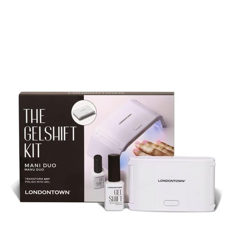 LONDONTOWN GelShift Top Coat - Transformative UV Gel for Quick Curing | Includes Foldable UV Lamp