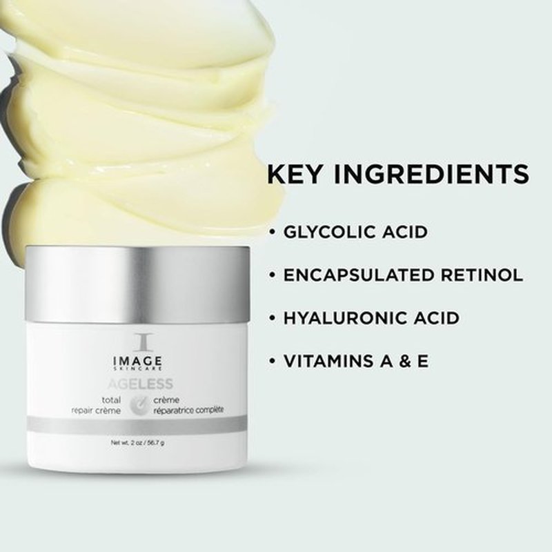 IMAGE Skincare Ageless Total Repair Crème - Hydrating Night Moisturizer with Hyaluronic Acid & Shea Butter | 2 oz