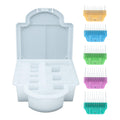 Bucchelli 5-Piece Wide Skiptooth Comb Attachment Set for Dog Grooming Clippers, Stainless Steel Over-The-Blade Guide Combs, Fits A5 Wide Blades