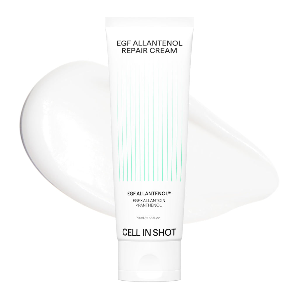 CELL IN SHOT EGF Allantenol Barrier Repair Cream - Light-weight Daily Moisturizer for Acne & Blemish-Prone Skin, Troubled & Oily Skin, Korean Skin Care, 2.36 fl.oz (70 ml)