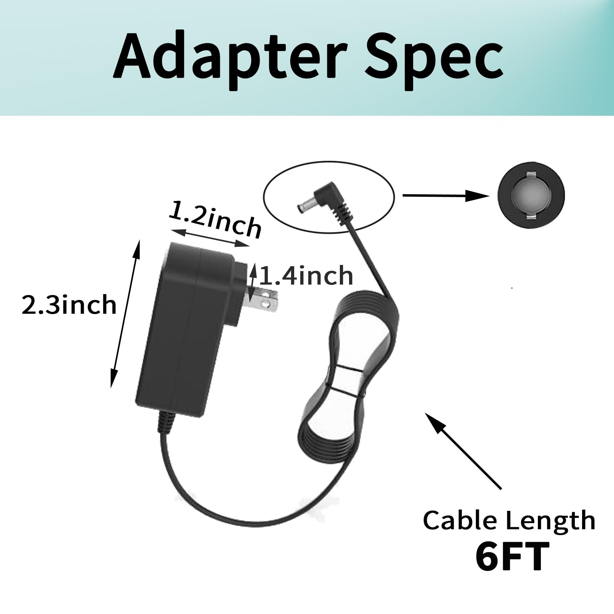 Vacuum Charger for Laresar-Elite 1 3 4 5 S6 7 8 25.9V li-ion Battery H015R Cordless Vacuum Cleaner Replacement Power Adapter