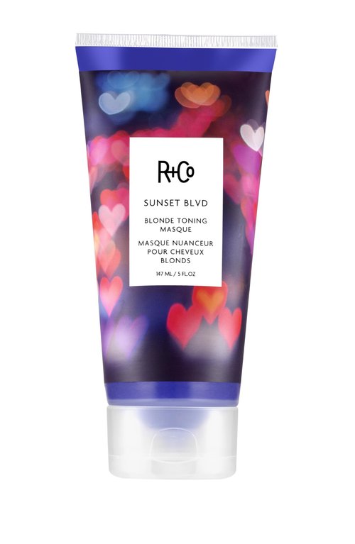 R+Co Sunset Blvd Blonde Toning Masque | Corrects Blonde Hues + Prevents Fading Hair Color + Nourishes | Vegan + Cruelty-Free | 5 Oz