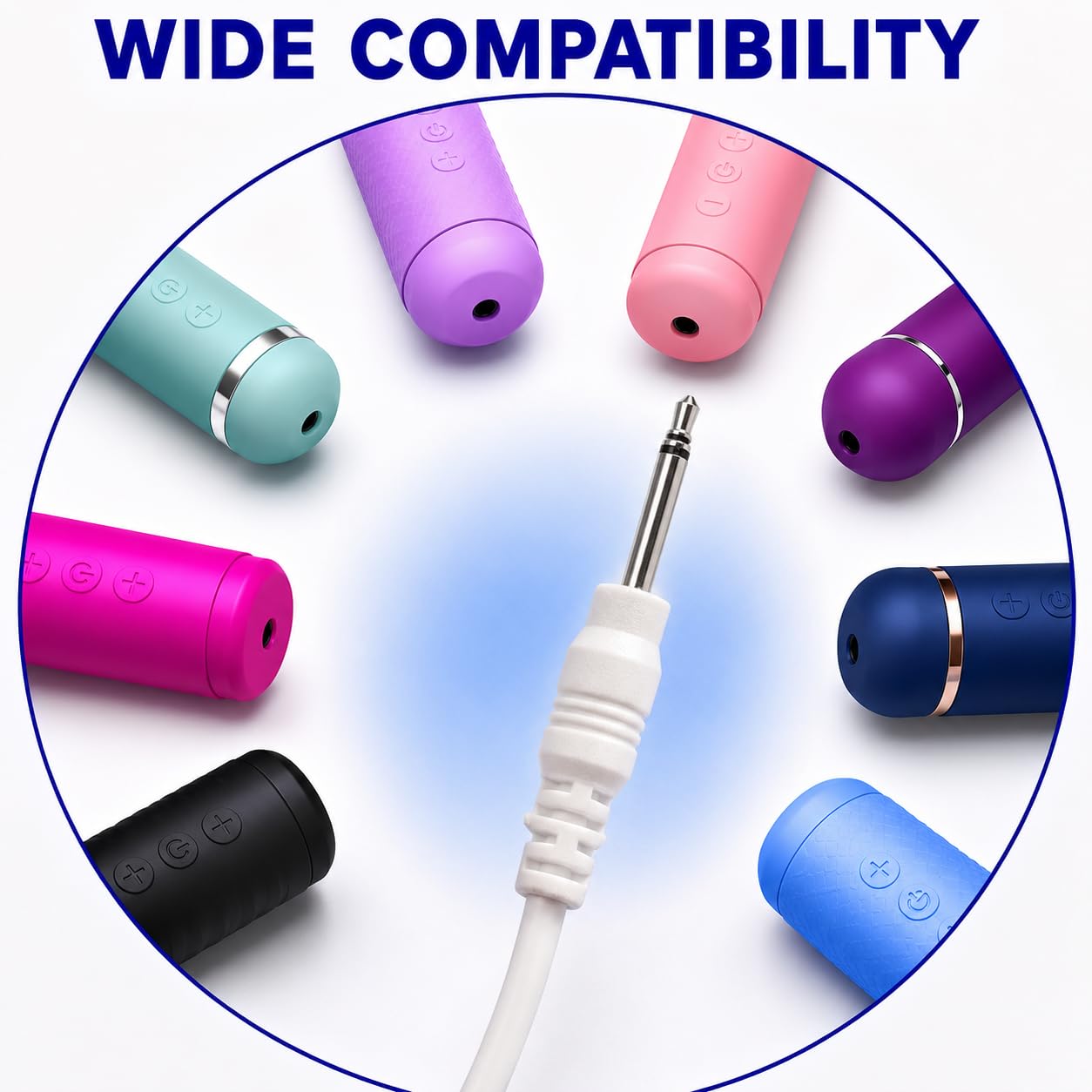 VibeMax (2 Pack) Massager Charger – Fast Charging USB Cable | 2.5mm DC Charger Cord