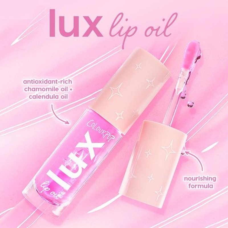 ColourPop Lux Lip Oil - Hydrating, Sheer Tinted Lip Formulated with Chamomile Extract & Calendula Oil - Non-Greasy, Nourishing Bengal Pink (0.16 oz)