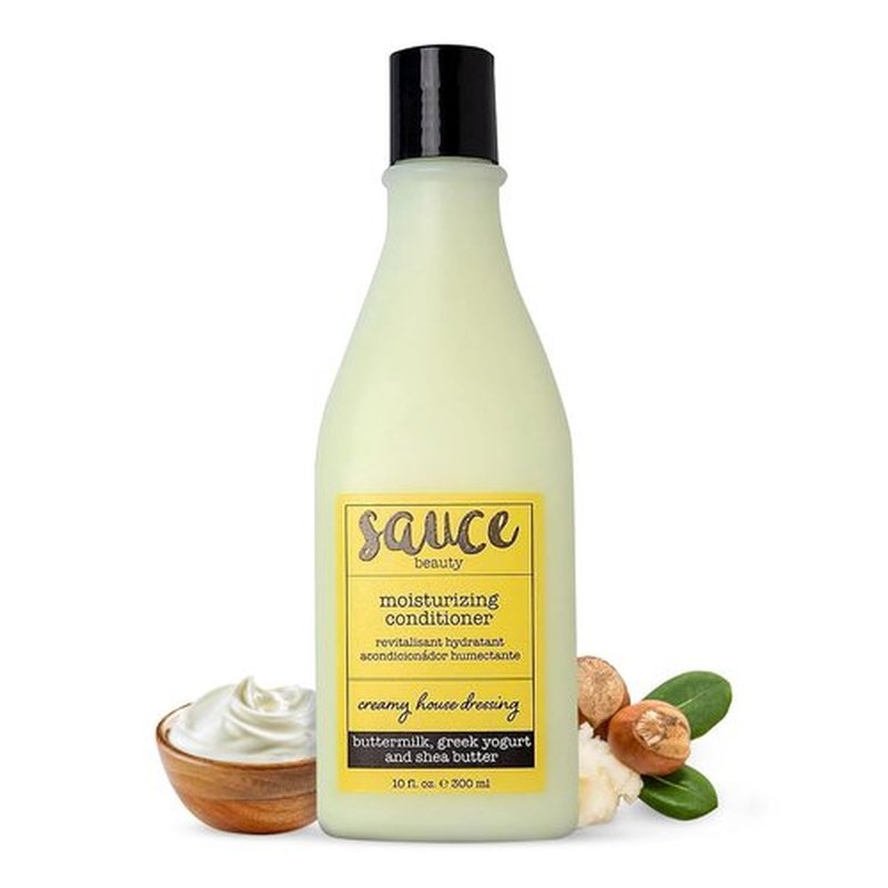 Sauce Beauty Creamy House Dressing Hair Conditioner - Frizz Control Detangler for Curly Hair (10 Fl Oz) | Moisturizing with Shea Butter & Greek Yogurt