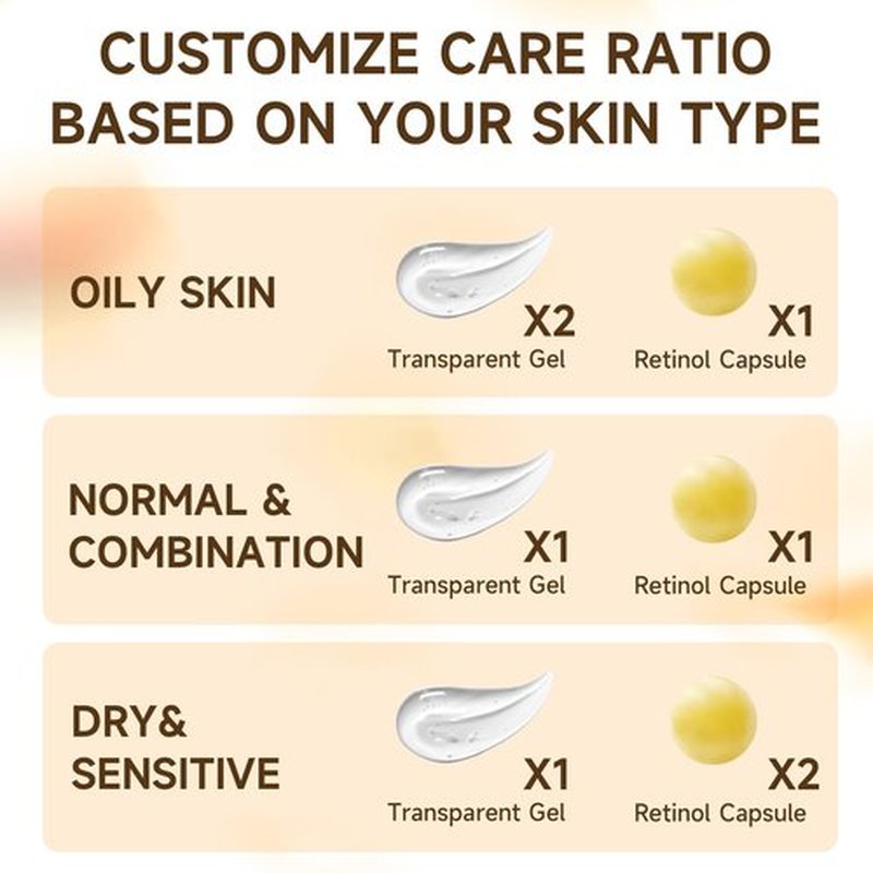 Deep Retinol Collagen Capsule Cream - Retinol Cream for Face Anti Aging Day and Night Golden Capsule Face Moisturizer with Hyaluronic Acid for All Skin, Firming, Wrinkles