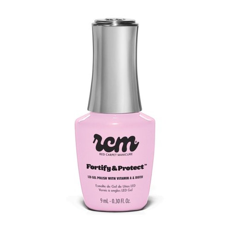 RC Red Carpet Manicure Fortify & Protect LED Gel Nail Color - Long-Lasting, Vibrant, Professional Quality, High Shine, Chip-Resistant - Infused with Vitamin A & Biotin (Simply Adorable, 0.3 Fl Oz)