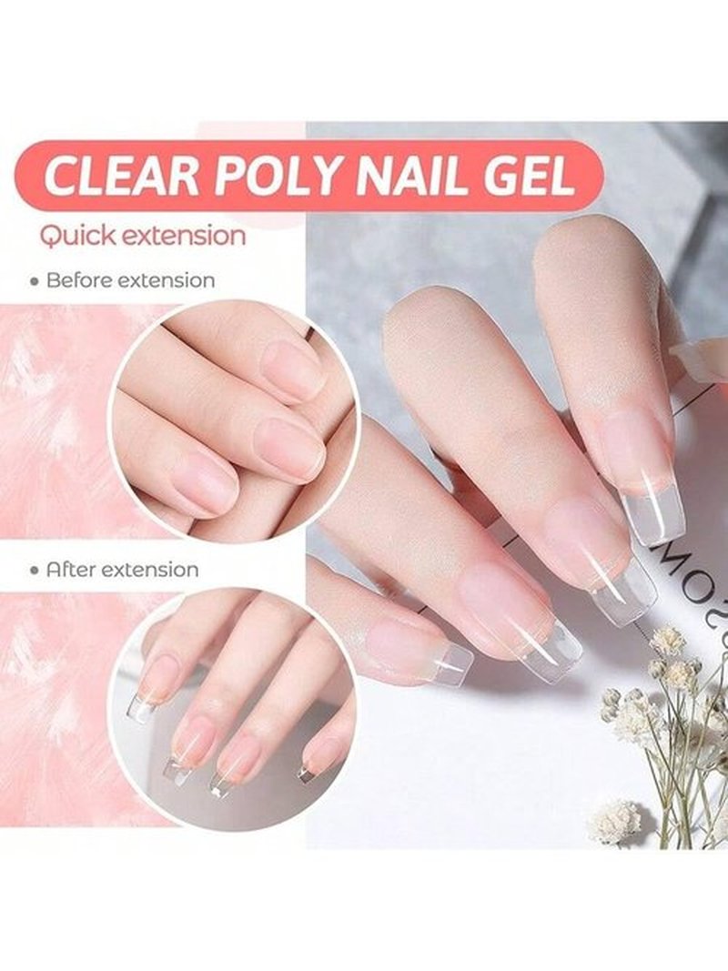 Slip Solution 2Fl. oz Nail Extension Gel Liquid Slip Solution with 5 Nail Clips 2in1 Dual-Ended Nail Brush Glass Cup 1box of armor models Cleaning Easy Spread for Beginner