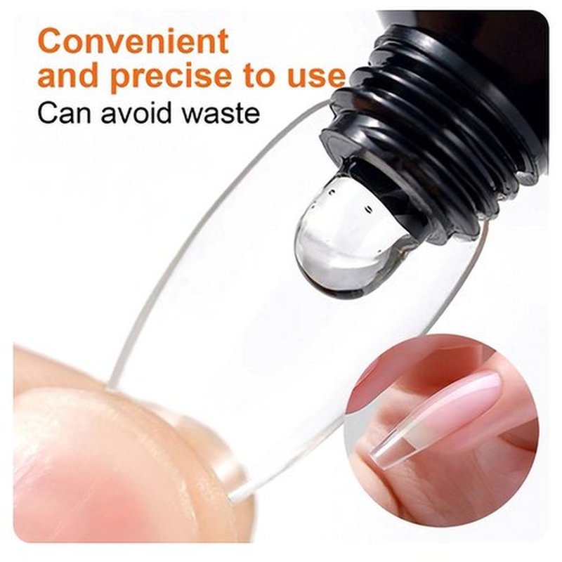 15ML Poly Gel Clear Builder Gel Nail Glue Gel for Acrylic Nails Bonding Gel Glue for False Nail Solid Gel Polish Nail Art Manicure Glue Gel, 1 Clear