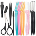 14 in 1 Eyebrow Razor Kit, Professional Dermaplane Face Razor for Women, Eyebrow Trimmer for Hair & Peach Fuzz Remover, Face Shavers for Women with Tweezers/Scissors/Clipper/Spoolie Brush