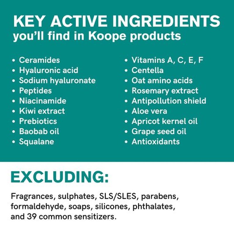 Koope Gel Face Wash - Gentle pH Balanced Facial Cleanser for All Skin Types | Vegan, 5.0 FL OZ
