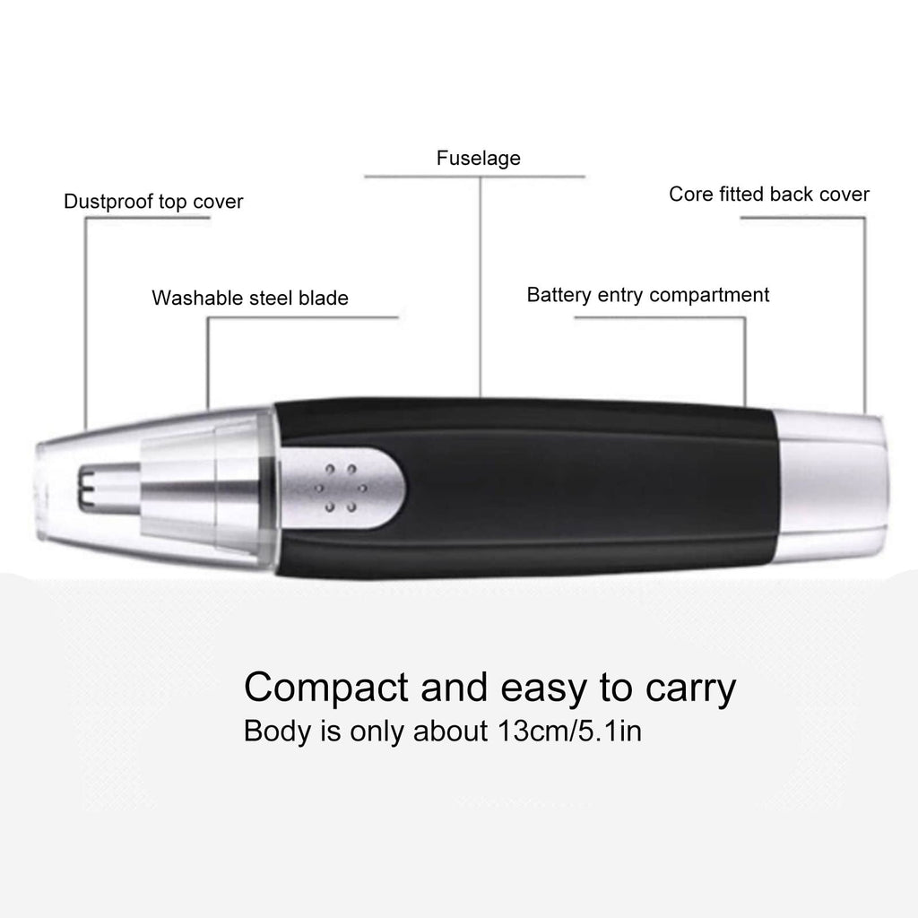 ANGGREK Nose Hair Trimmer, Nose Hair Trimmer Nose Hair Remover Nose Hair Clipper Electric Washable Nose Hair Remover for Men Women