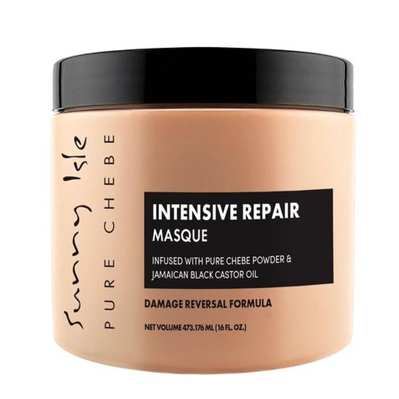 Sunny Isle Pure Chebe Intensive Repair Masque - Infused with Chebe & Jamaican Black Castor Oil - 16 oz