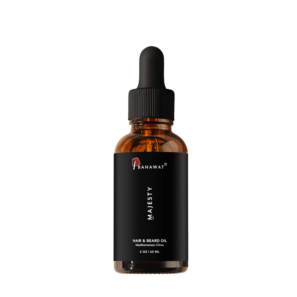 BAHAWAT: Premium Beard Oil Conditioner & Softener - Your Majesty- 2 ounce - Beard Itch and Dry Skin Relief - Handcrafted from Natural Ingredients - Label may vary