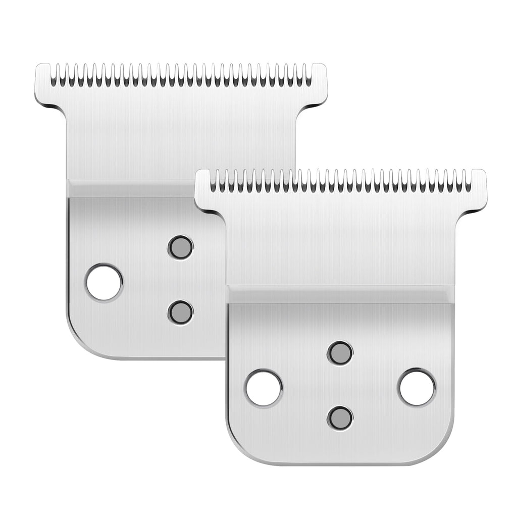 2 Pack Replacement T-Blade Set for D7/D8 Steel Blade, Compatible with SlimLine Pro Li D7/D8 Hair Clipper Trimmer (silver)