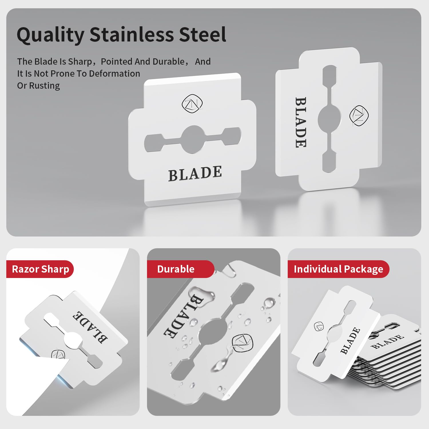 ZIZZON Callus Shaver Replacement Blades 100 Count