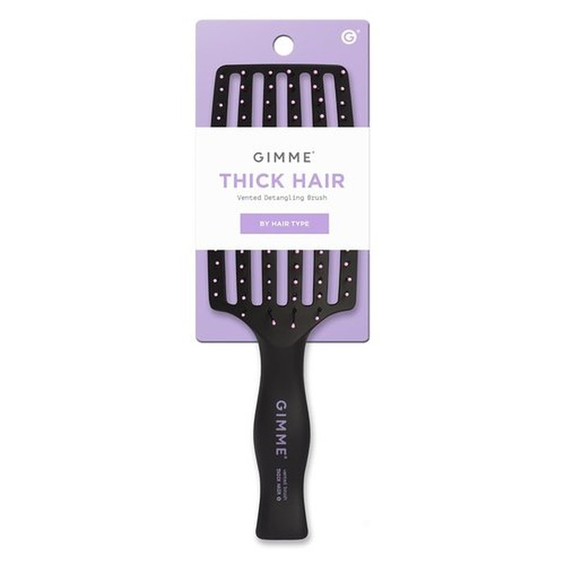 Gimme Beauty Vented Detangling Brush - Quick-Dry, Heat-Resistant Design for Healthy Hair - Ideal for Thick or Thin Locks