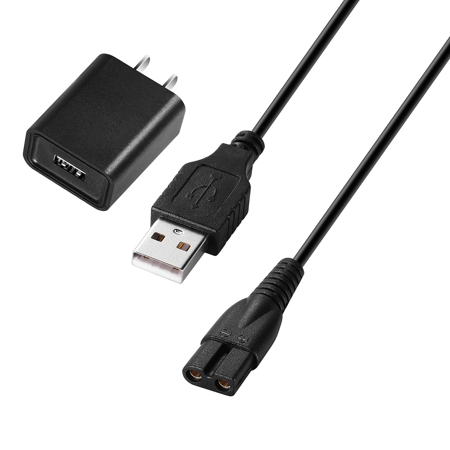 Odinxixi Replacement Ufree U-1176 Charger USB Charger Cable Compatible with Ufree Beard Trimmer for Men Model U-1176 Power Cord