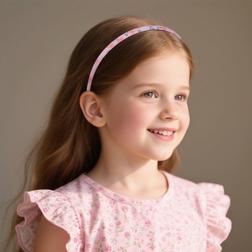 Fishdown Headbands for Girls 12Pcs Thin Head Bands for Girls Hairbands for Toddler Floral Cloth Fabric Covered Headband Birthday Party Favors