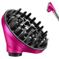 Dyson Upgraded Large Diffuser Attachment - Converts Airwrap Styler to Hair Dryer, Heat Resistant Nylon Fiber, Rose