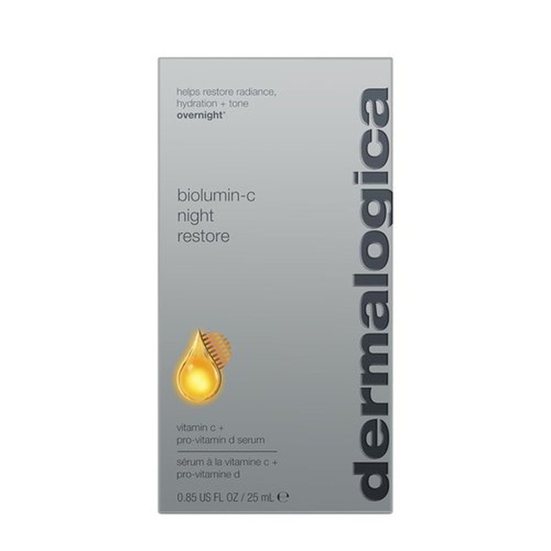 Dermalogica BioLumin-C Night Restore Serum - Overnight Hydration & Barrier Repair, 0.85 fl oz