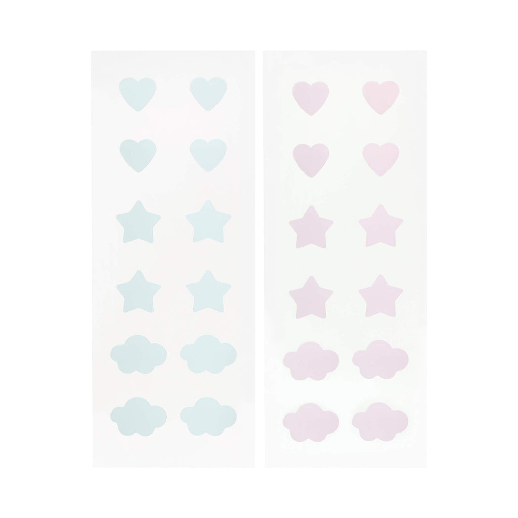 The Crème Shop Cotton Candy Skin Hydrocolloid Acne Patches - Pimple Treatment with Salicylic Acid & Witch Hazel - 3 Sizes, 72 Patches