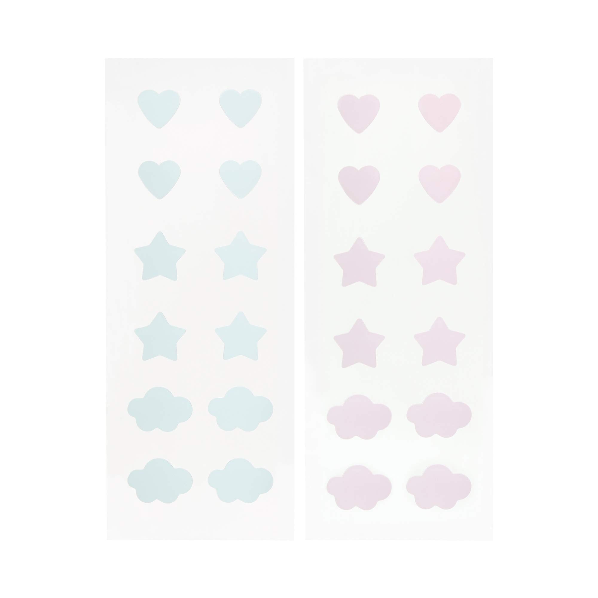 The Crème Shop Cotton Candy Skin Hydrocolloid Acne Patches - Pimple Treatment with Salicylic Acid & Witch Hazel - 3 Sizes, 72 Patches