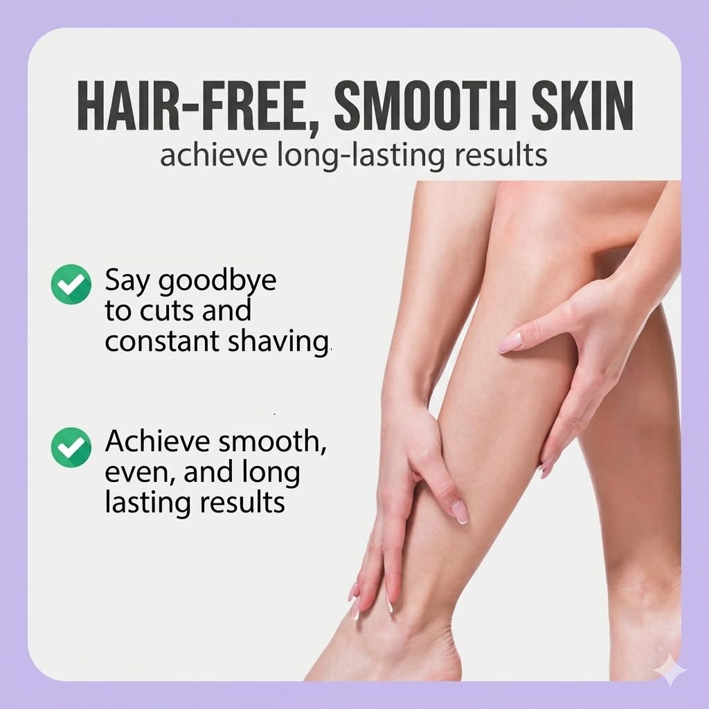 NEOMANN Brazilian and Bikini Waxing Kit for Women Hard Wax Warmer, Lavender Beads, Pre & Post Wax Spray, At Home Hair Removal Kit for Face, Legs,Body, and Underarms, Beginner Friendly